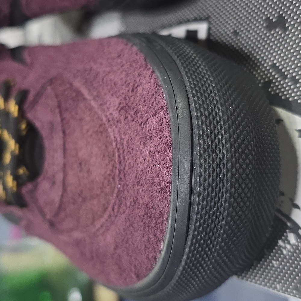 Vans Half Cab Burgundy and Black Suede Skate Shoes - Picture 3 of 14